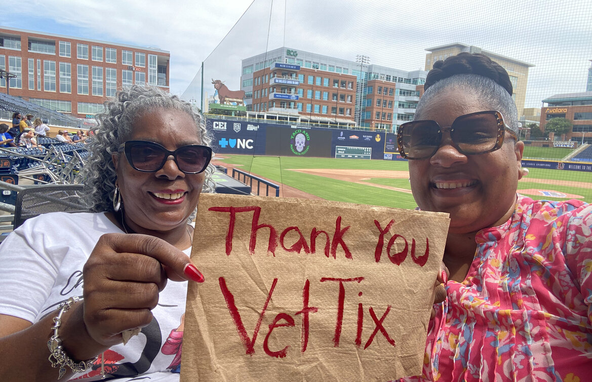 Event tickets for currently serving military, veterans and their families