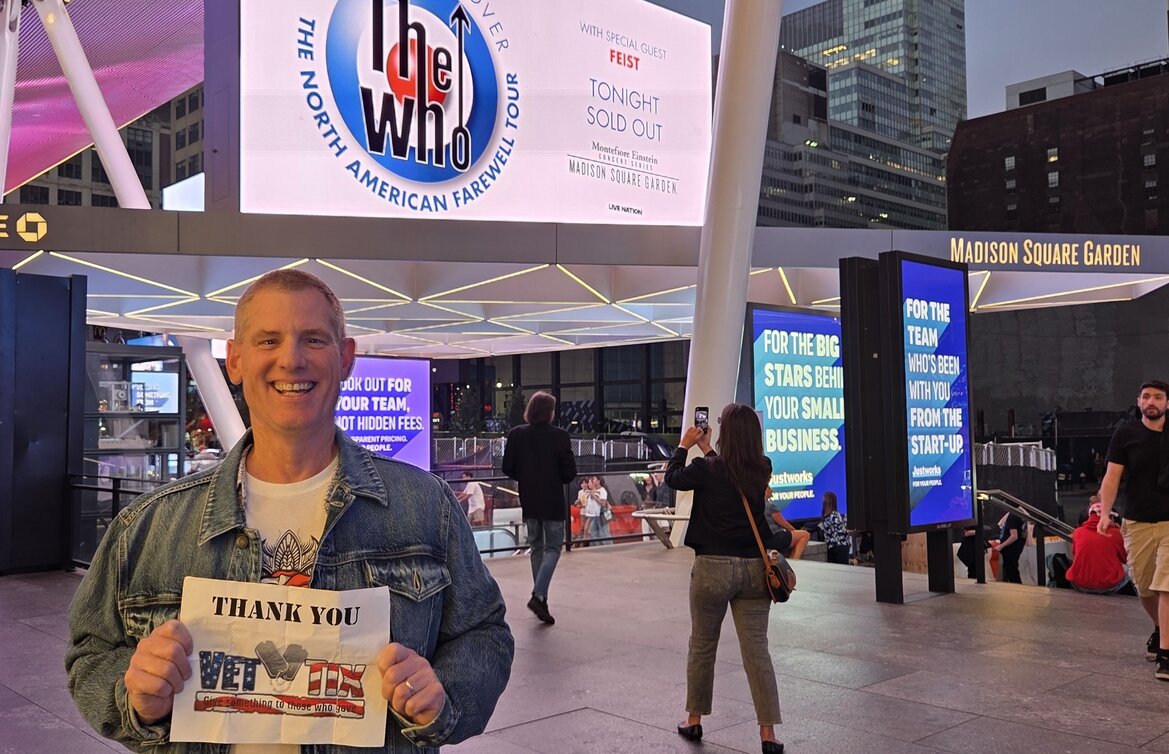 Event tickets for currently serving military, veterans and their families