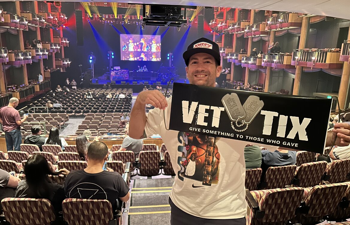 Event tickets for currently serving military, veterans and their families