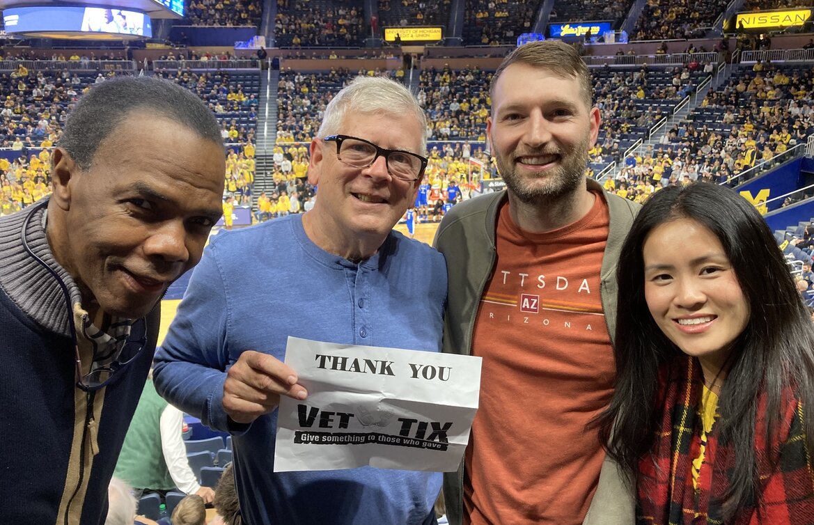 Event tickets for currently serving military, veterans and their families