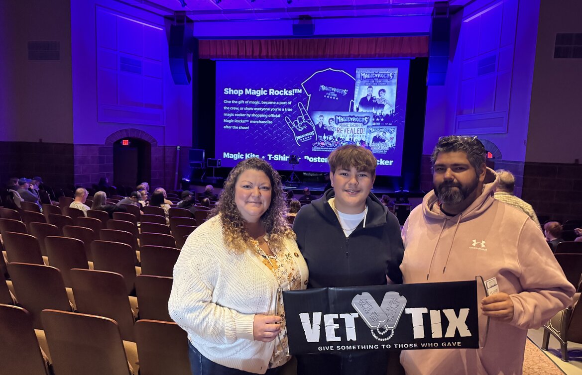 Event tickets for currently serving military, veterans and their families