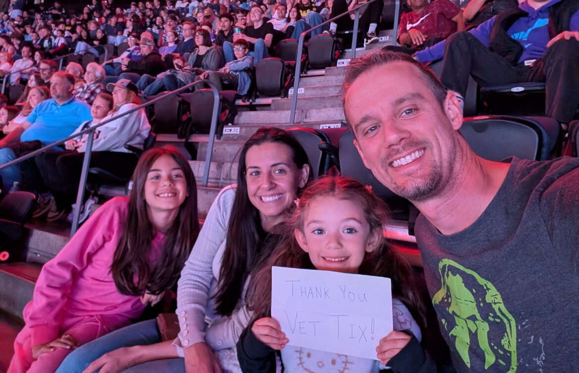 Event tickets for currently serving military, veterans and their families