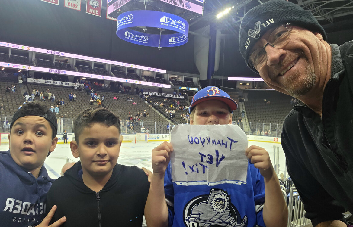 Event tickets for currently serving military, veterans and their families