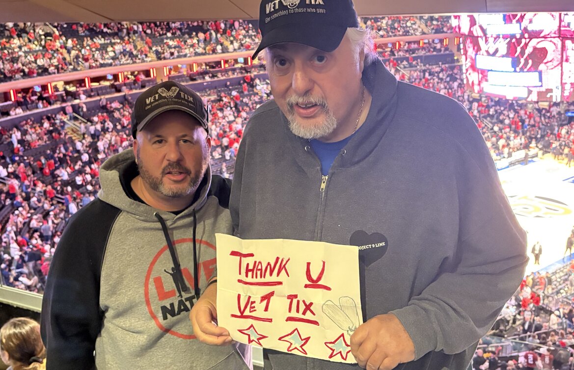 Event tickets for currently serving military, veterans and their families