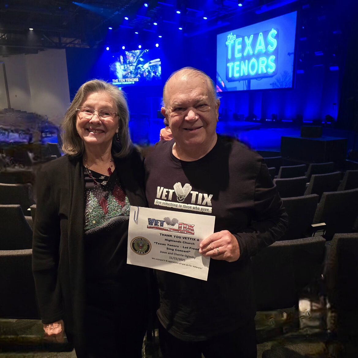 Event tickets for currently serving military, veterans and their families