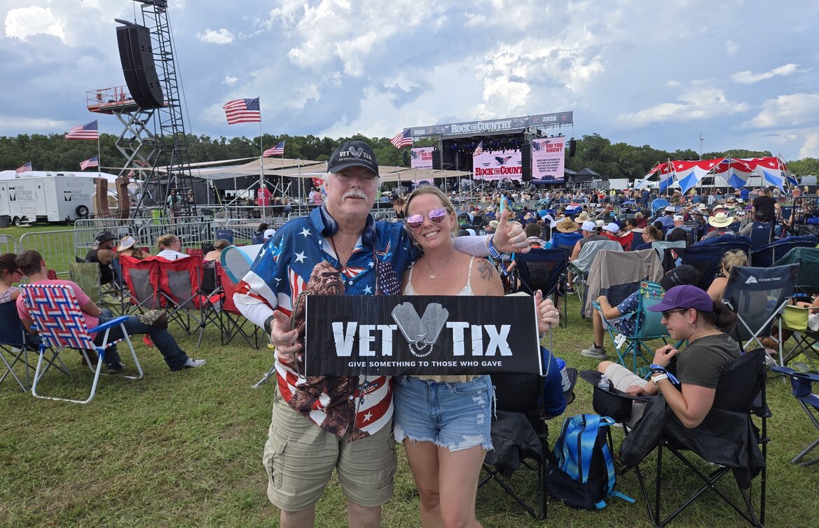 Event tickets for currently serving military, veterans and their families