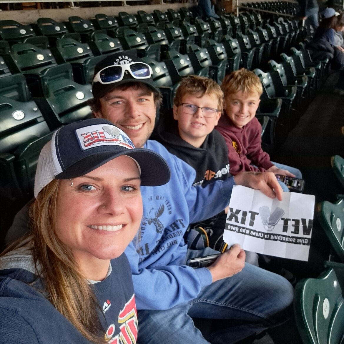 Event tickets for currently serving military, veterans and their families