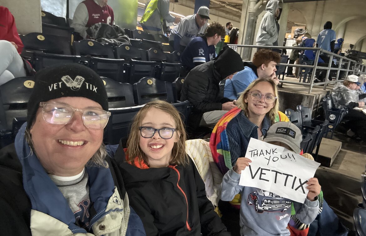 Event tickets for currently serving military, veterans and their families