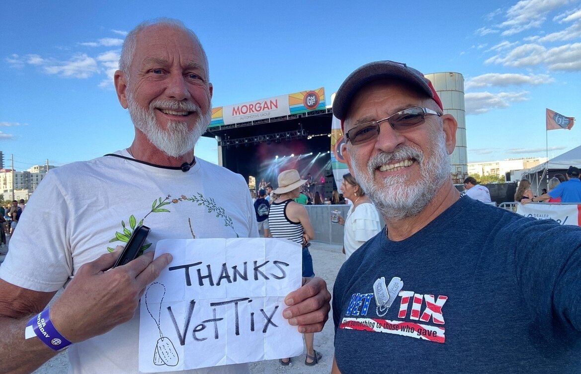 Event tickets for currently serving military, veterans and their families