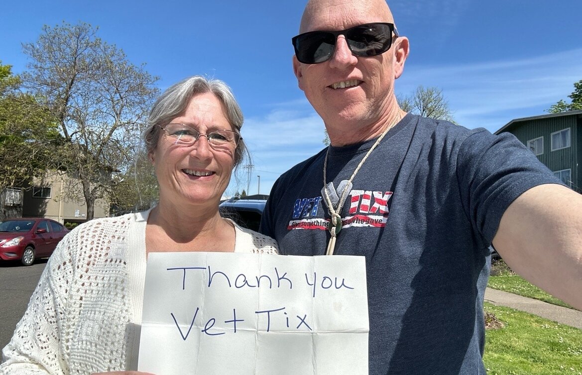 Event tickets for currently serving military, veterans and their families