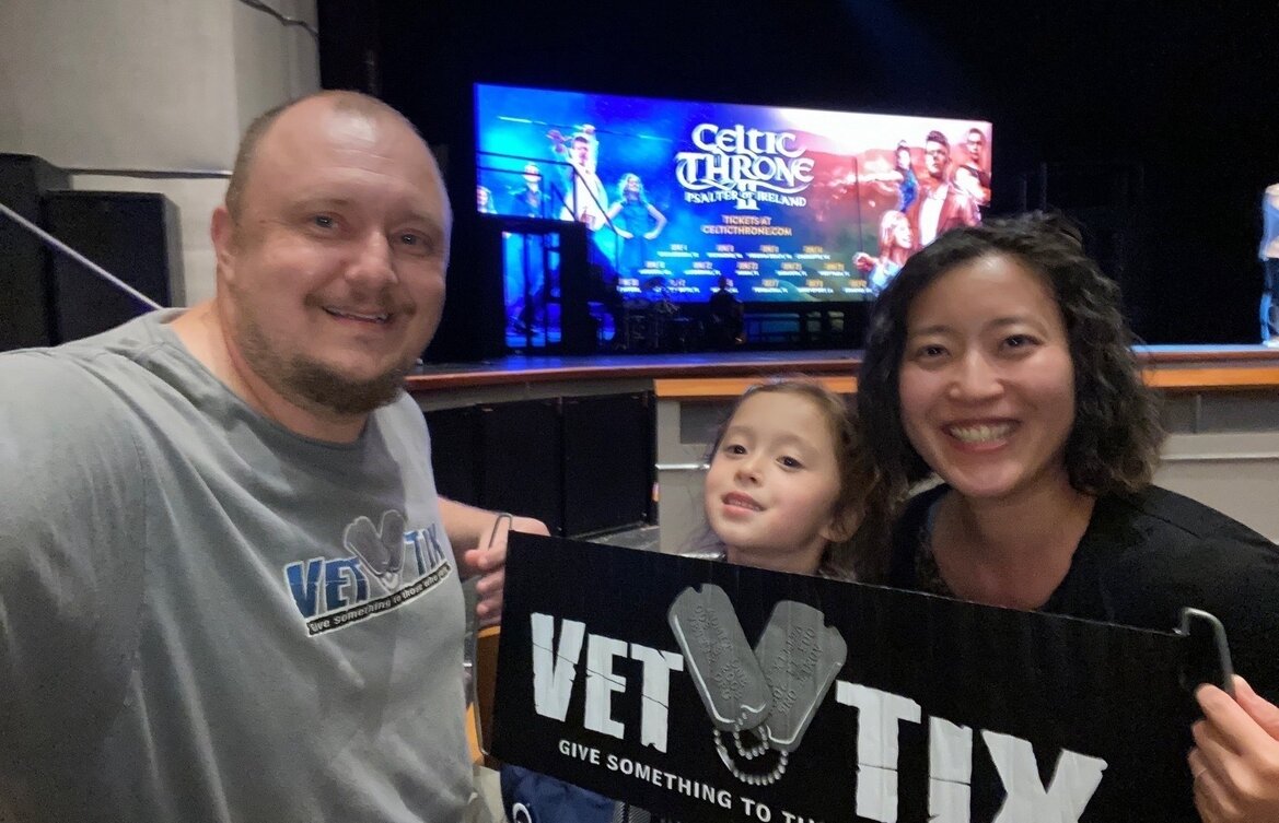 Event tickets for currently serving military, veterans and their families