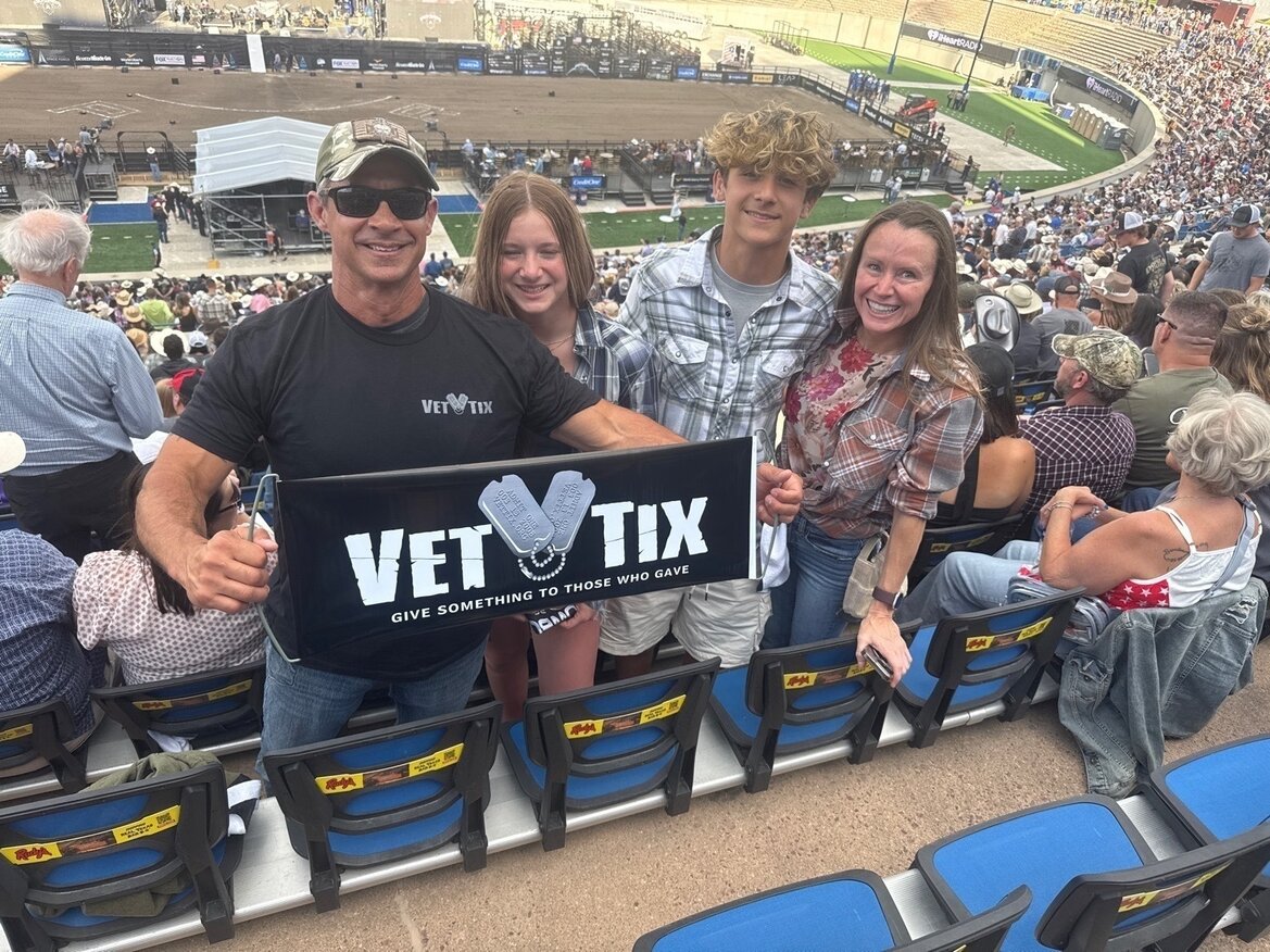 Event tickets for currently serving military, veterans and their families
