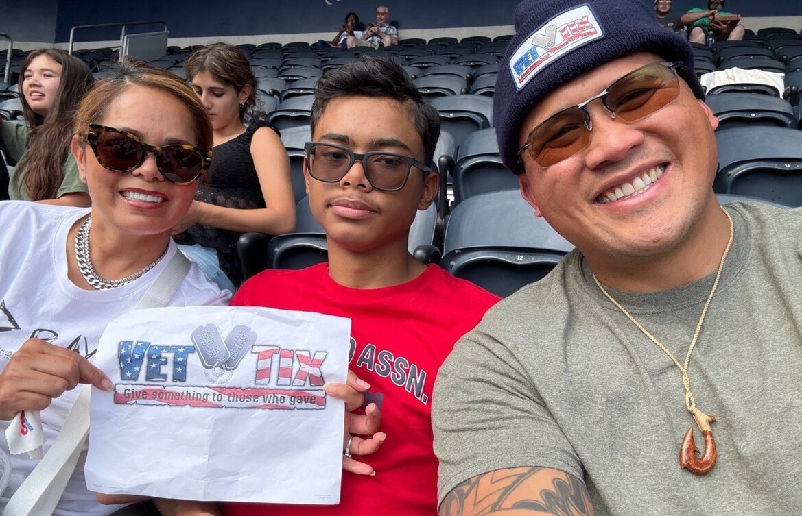 Event tickets for currently serving military, veterans and their families