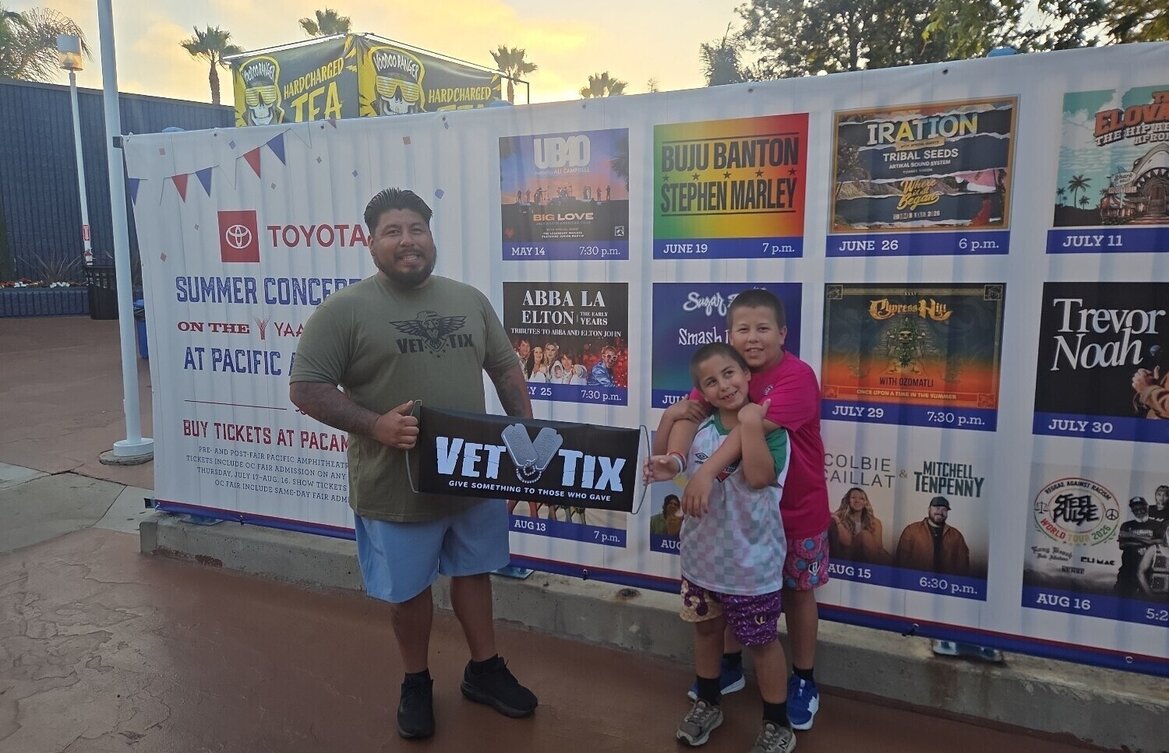 Event tickets for currently serving military, veterans and their families