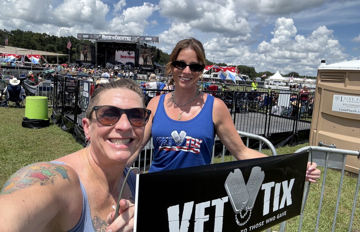 Event tickets for currently serving military, veterans and their families