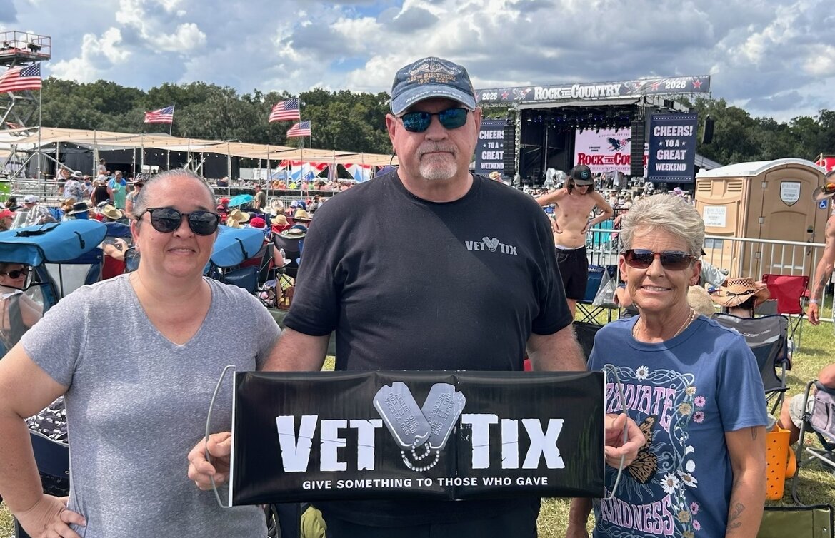 Event tickets for currently serving military, veterans and their families