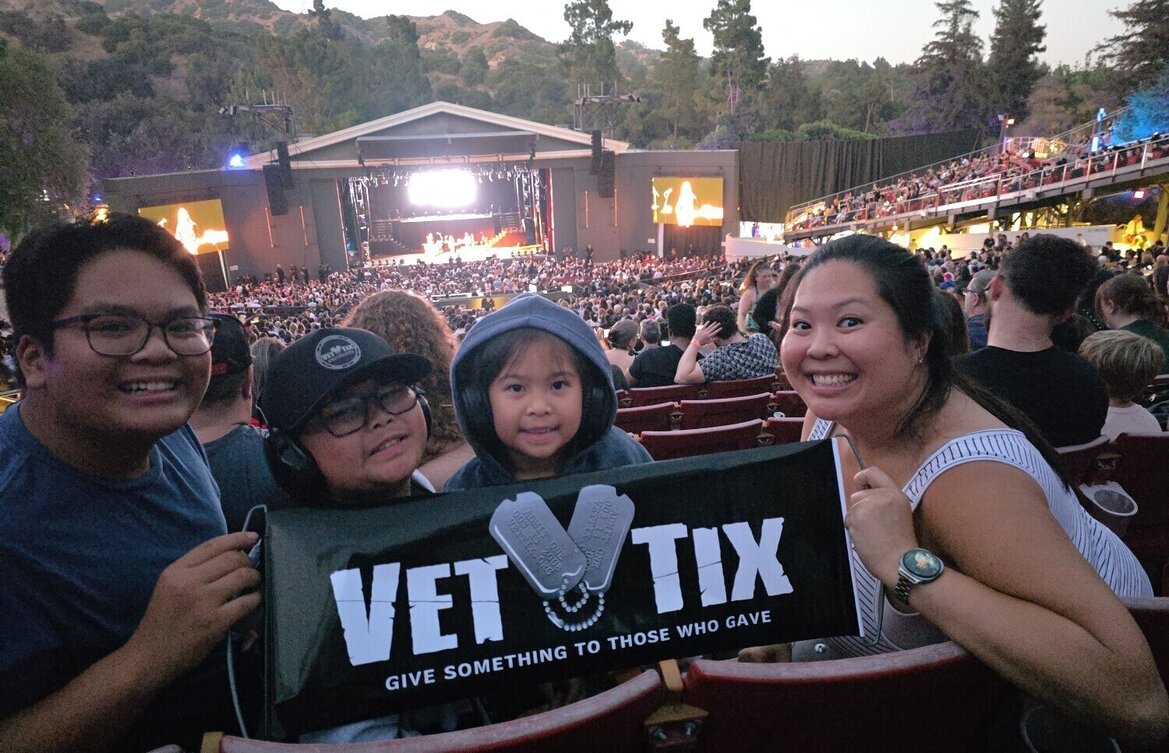 Event tickets for currently serving military, veterans and their families